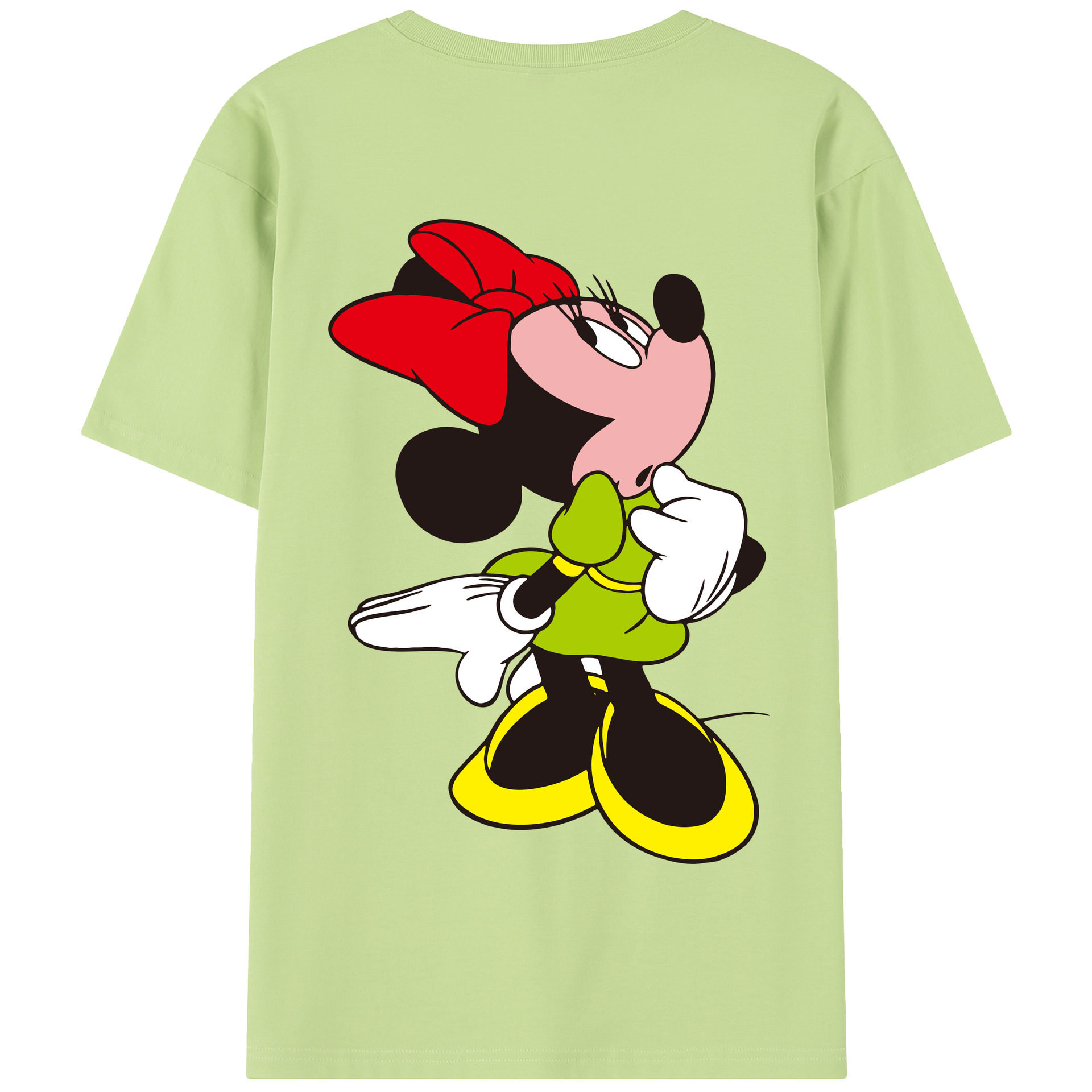 （画像用） ミッキーマウス Mickey Mouse 綿100％半袖Tシャツ（背面プリント）